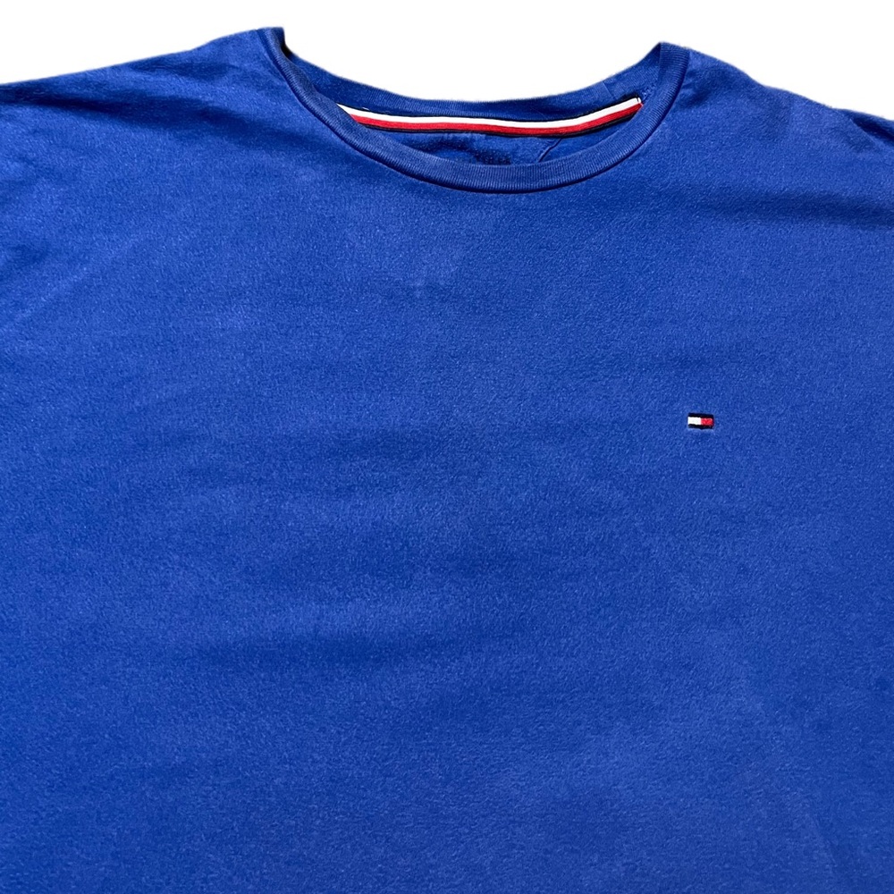 Men’s Blue Embroidered Tommy Hilfiger T-Shirt - Size XL